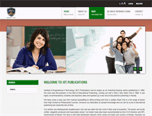 Tablet Screenshot of ietpublications.com